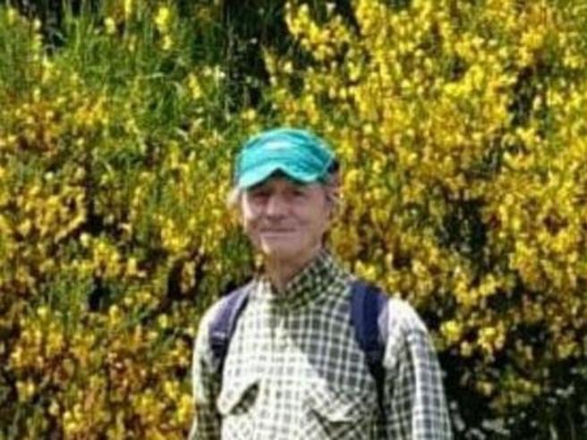 Luigi Salsi in montagna, tra le ginestre